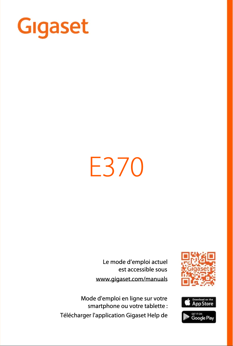 First page image of the manual for E370