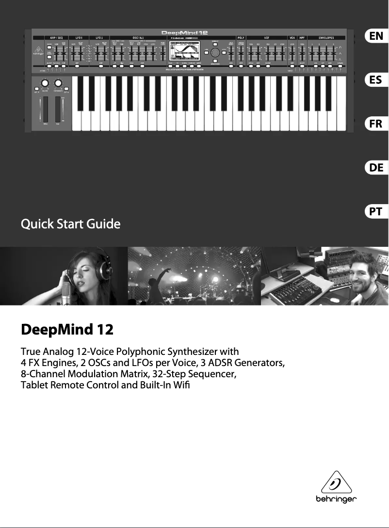 First page image of the manual for DeepMind 12