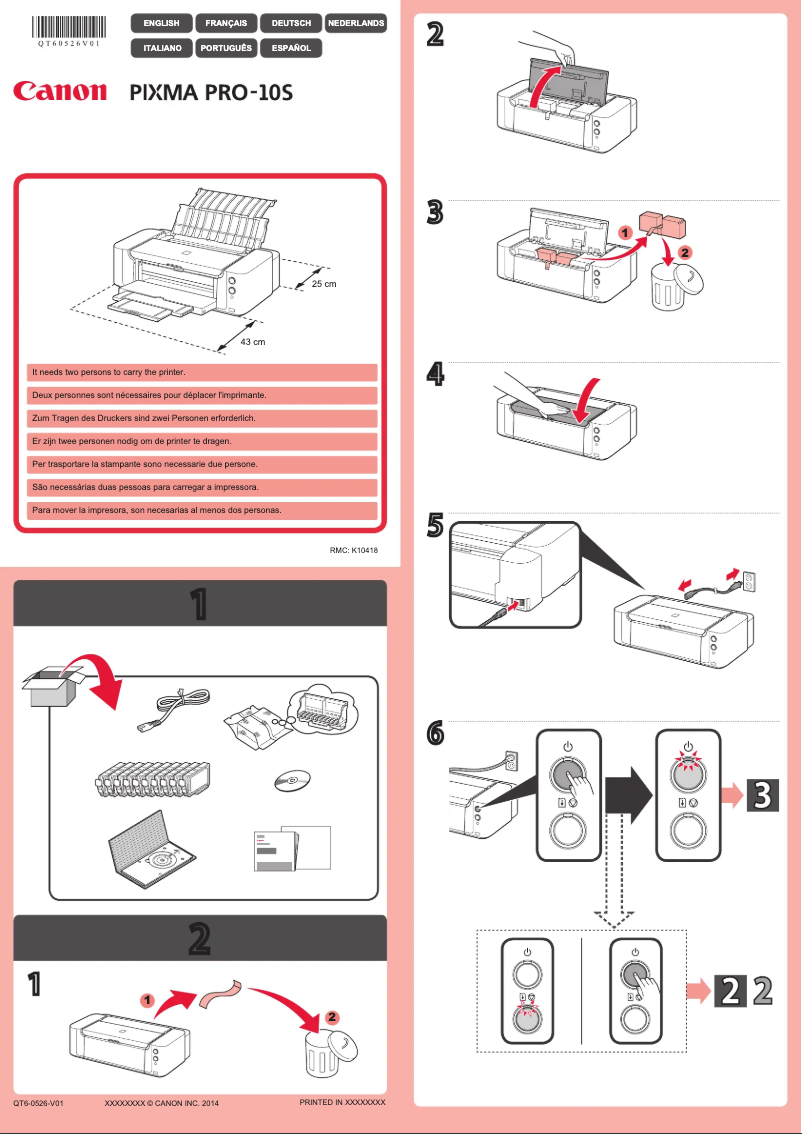 First page image of the manual for Pixma Pro-10S