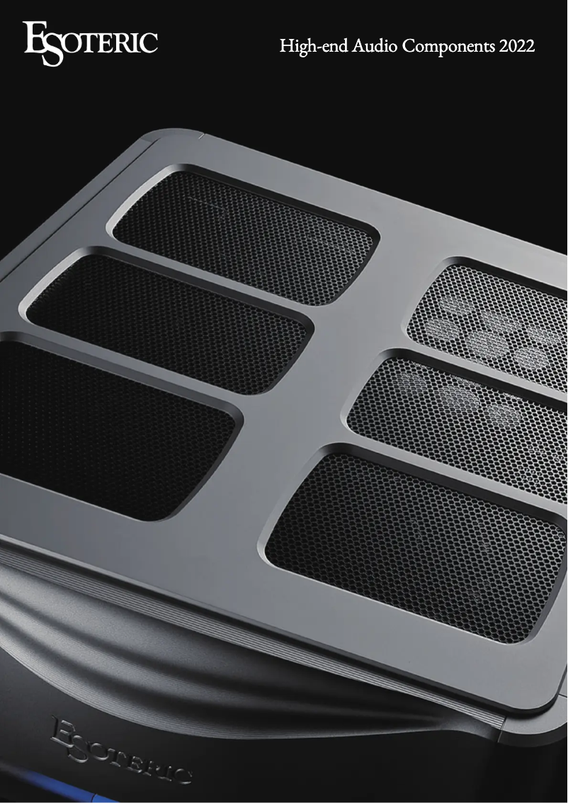 Page 1 of the manual Brochure Esoteric N-03T