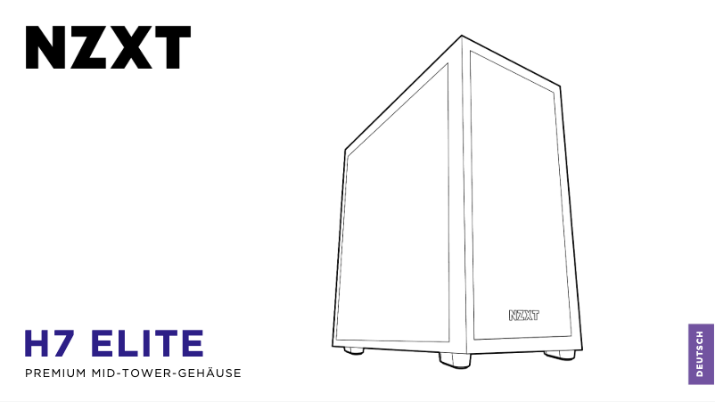 Page 1 of the manual User Manual NZXT H7 Elite RGB