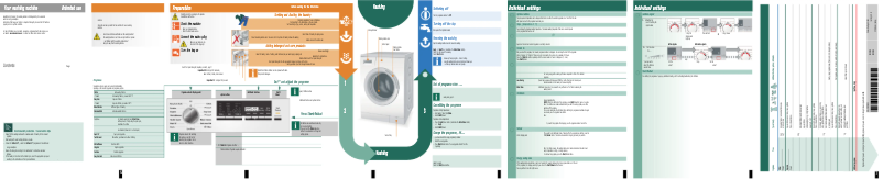Page 1 of the manual Use and Maintenance Manual Siemens WM14S496GB