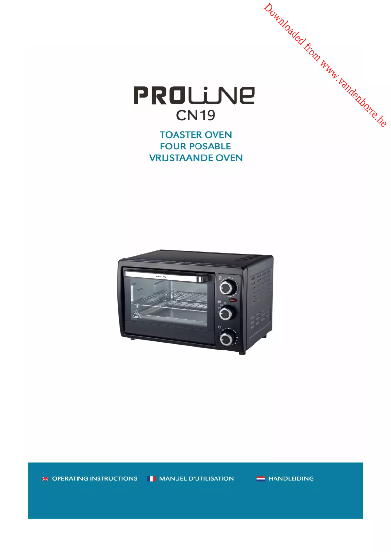 Page 1 of the manual User Manual Proline CN19