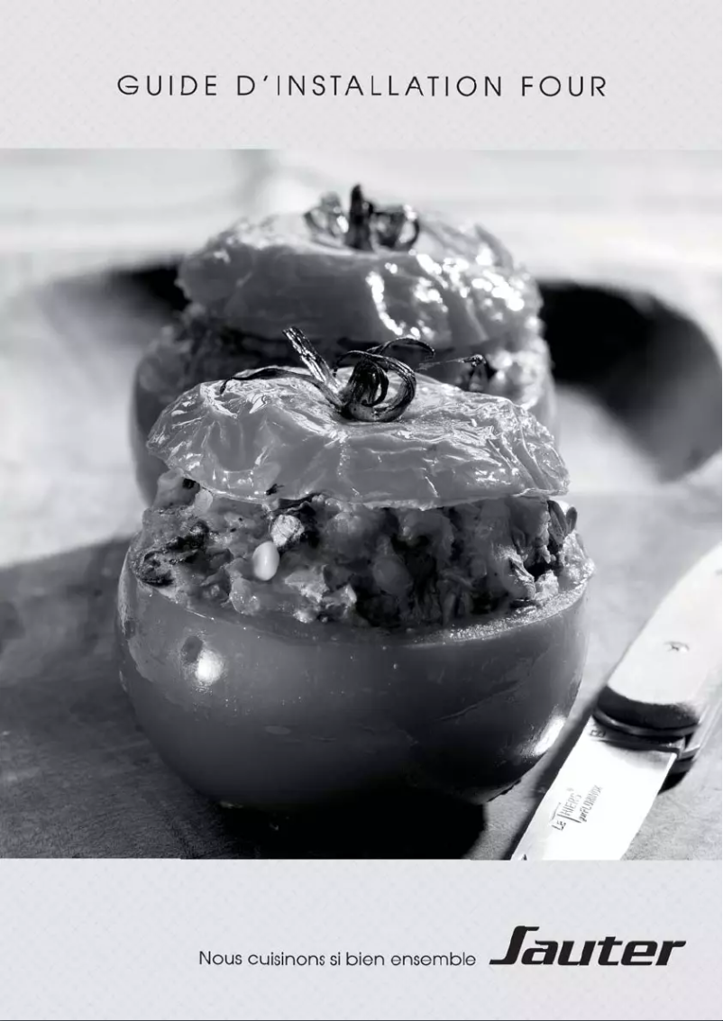 Page 1 of the manual User Manual Sauter SOP4970N