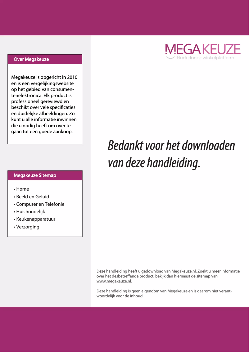 First page image of the manual for Aqualtis AQM8D 49 U