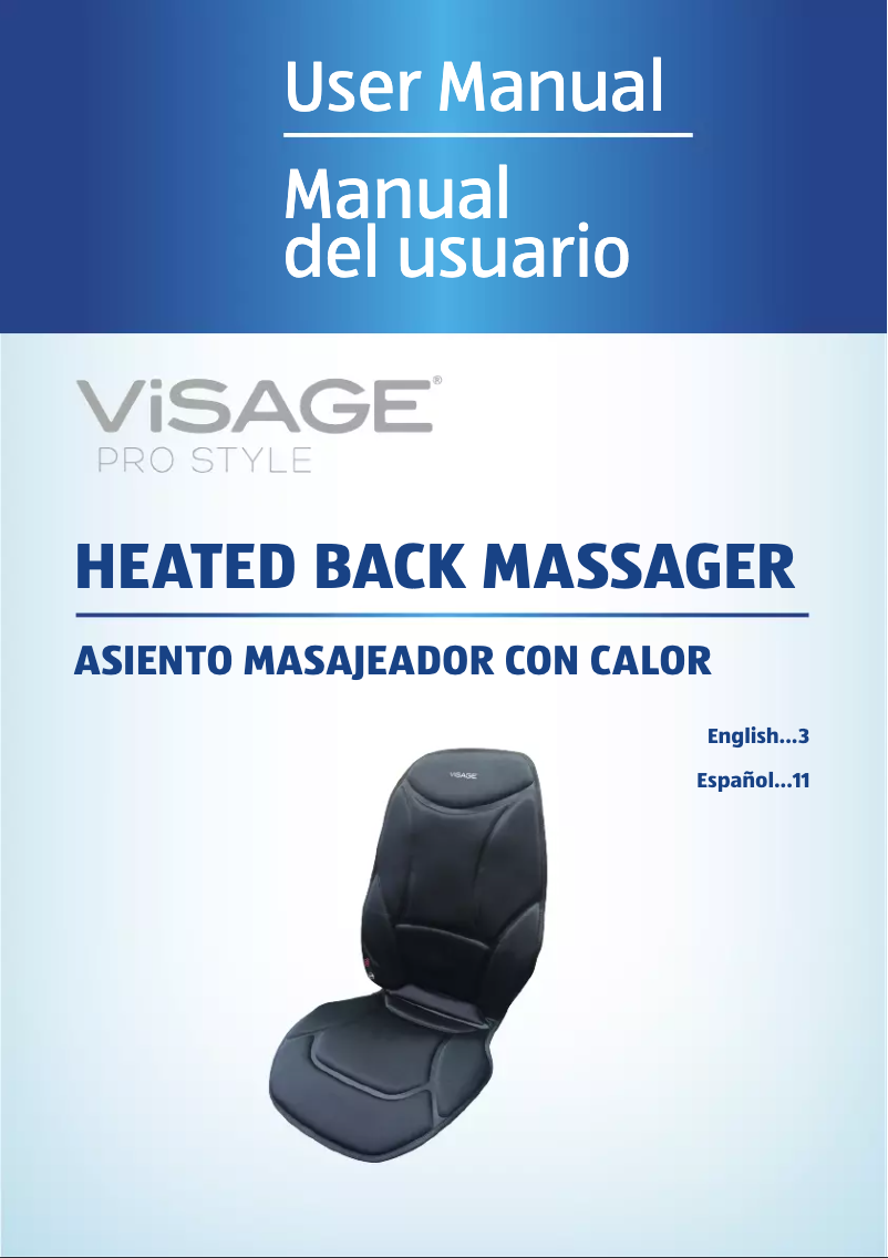 First page image of the manual for Heated Massager E7264