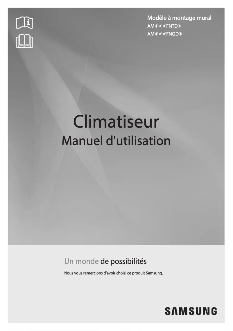 First page image of the manual for AM036FNQDEH