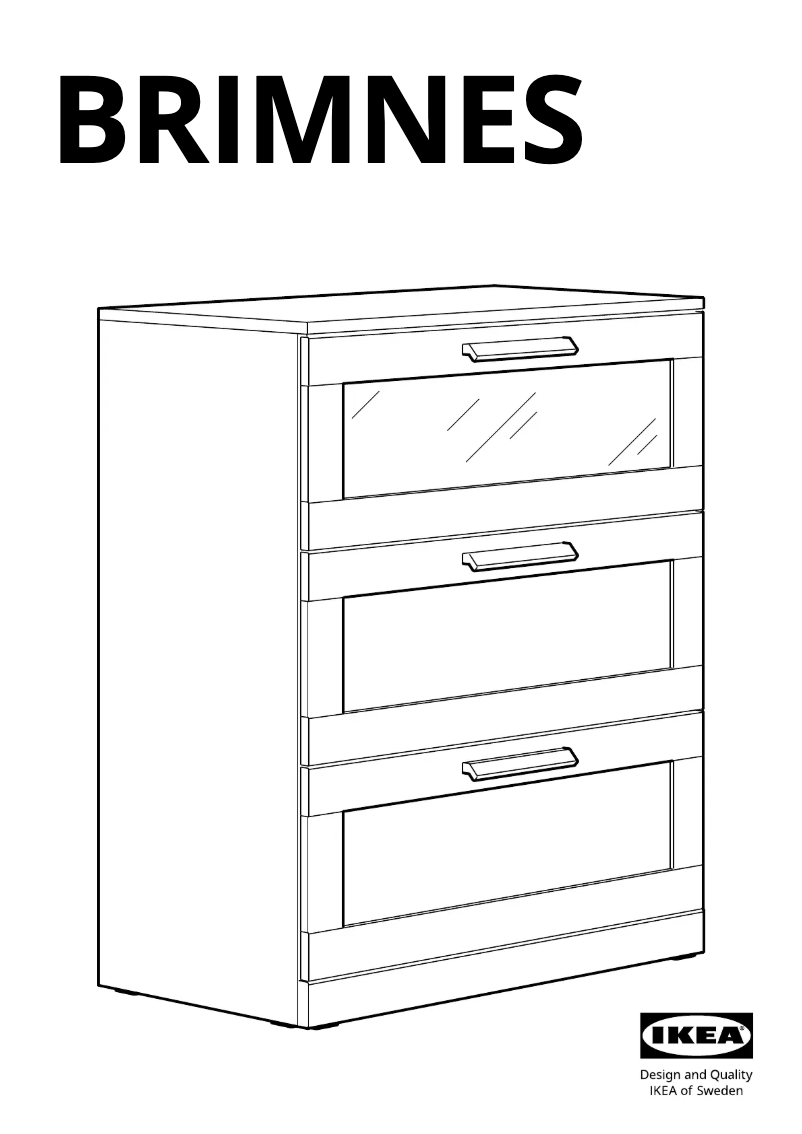 Page 1 of the manual User Manual Ikea BRIMNES 003.920.41