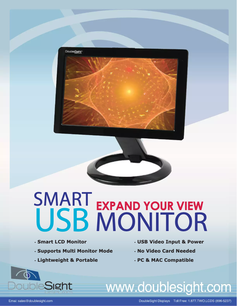 Page 1 of the manual User Manual DoubleSight DS-10U