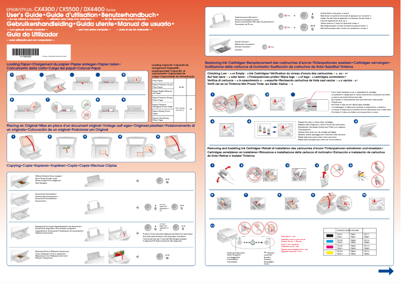 Page 1 of the manual User Manual Epson Stylus CX4300