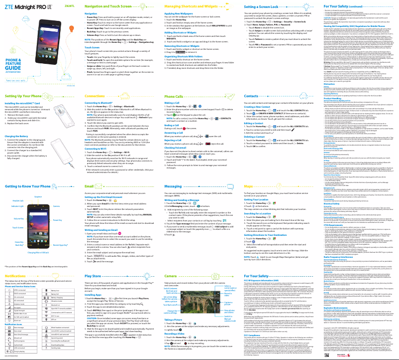 First page image of the manual for Midnight Pro LTE