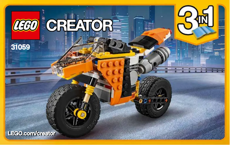 Page 1 of the manual User Manual Lego Sunset Street Bike
