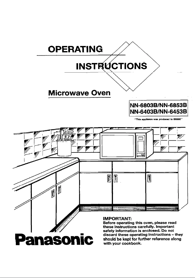 First page image of the manual for NN-6403B