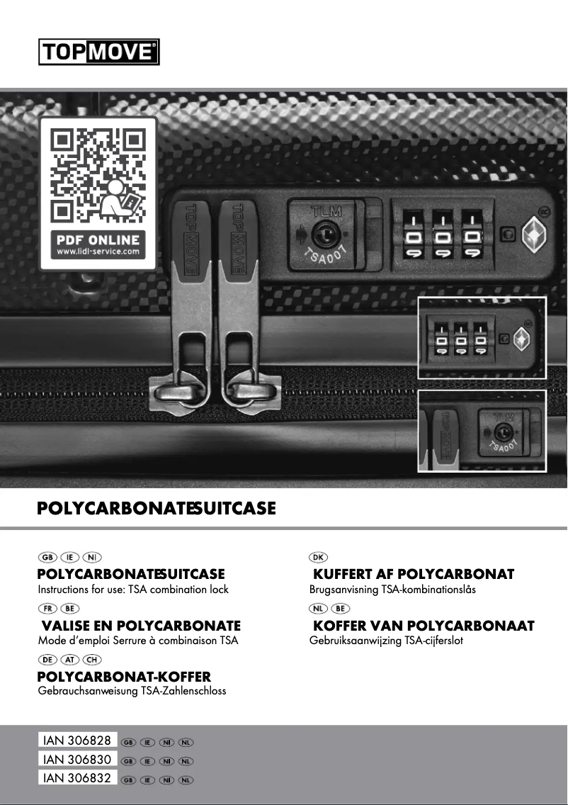 Page 1 of the manual User Manual Topmove IAN 353389