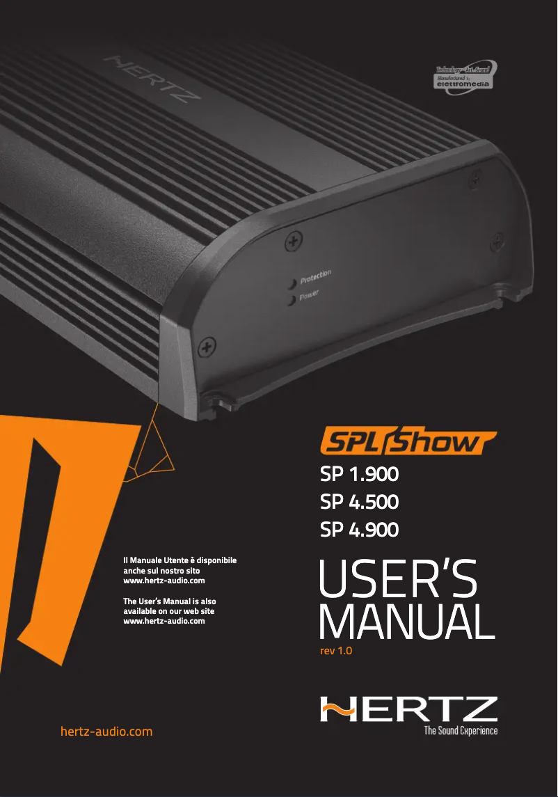 Image de la première page du manuel de l'appareil SPL Show SP 1.900