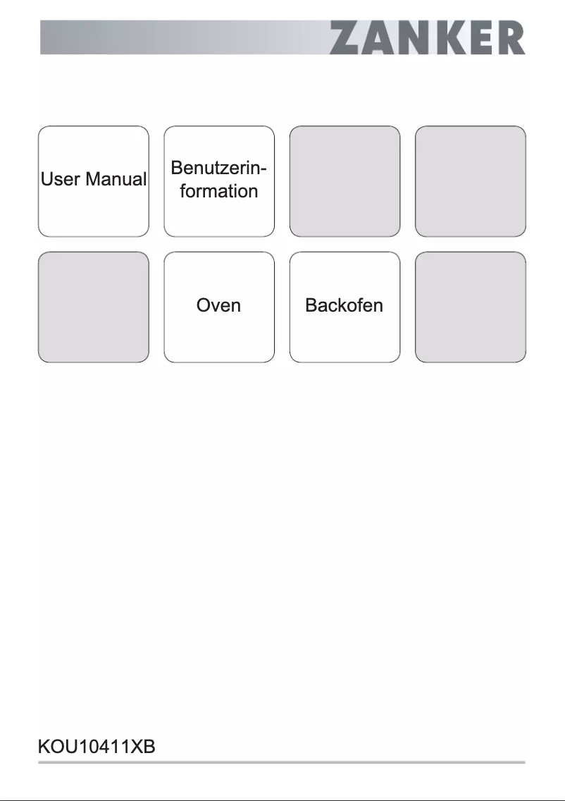 First page image of the manual for KOU10411XB