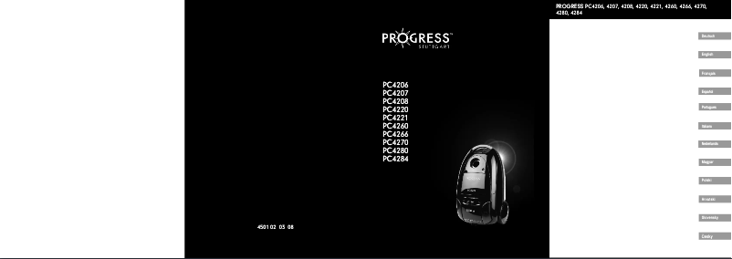 Page 1 of the manual User Manual Progress PC4280