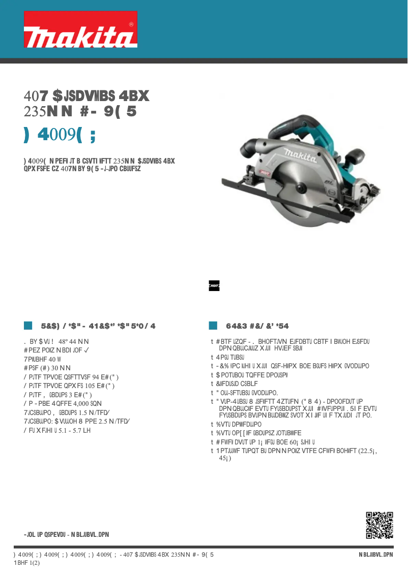 First page image of the manual for HS009GZ