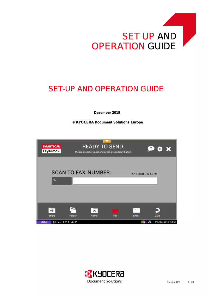 Page 1 of the manual User Manual Kyocera SmartScan