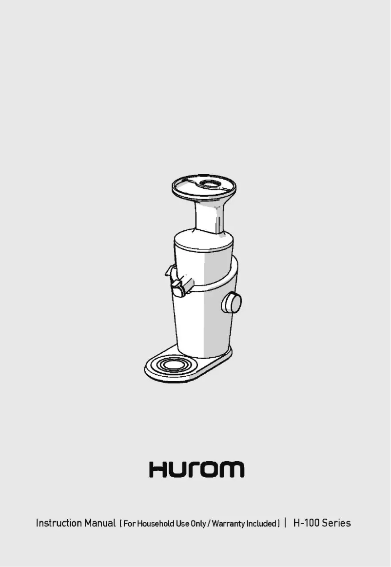 Page 1 of the manual User Manual Hurom H-100
