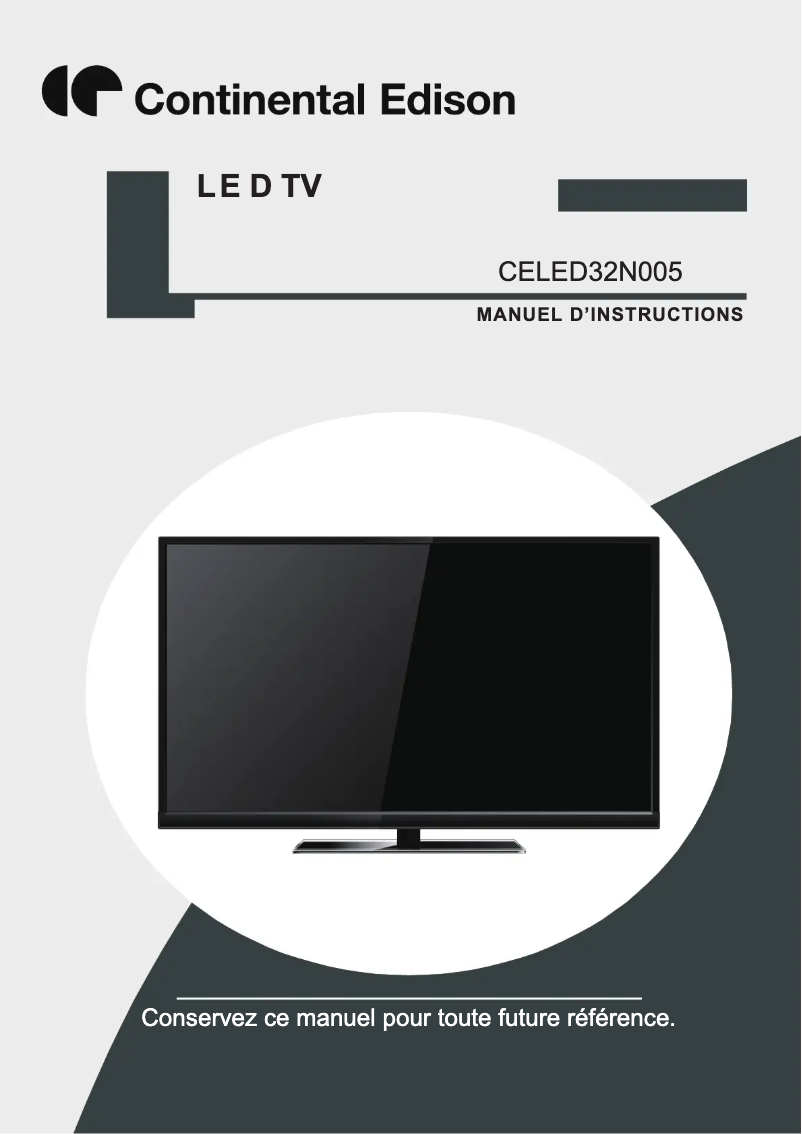 First page image of the manual for CELED32N005