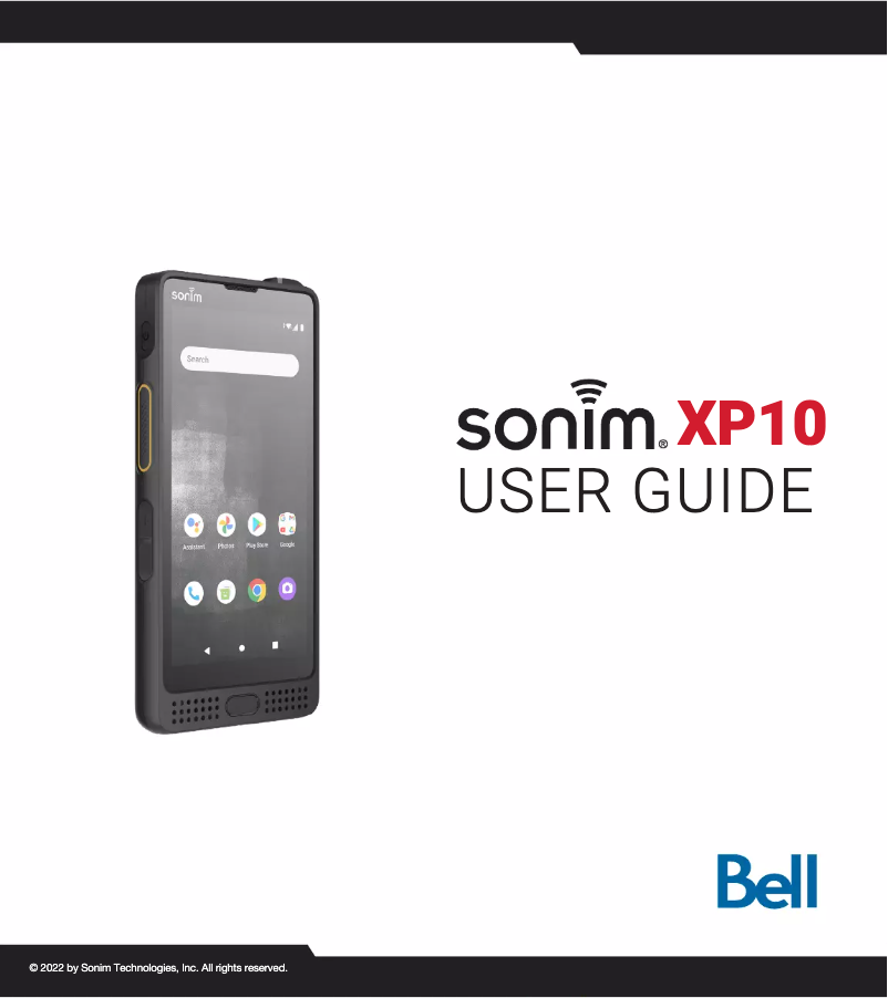 First page image of the manual for XP10 (Bell Telecom)