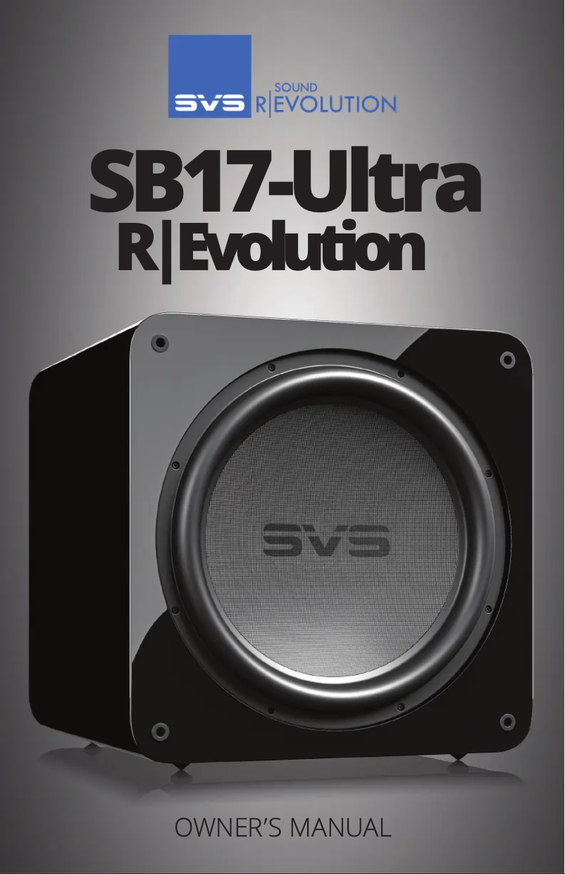 First page image of the manual for SB17-Ultra R|Evolution