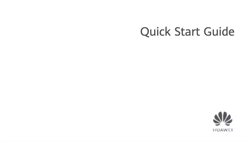 Page 1 de la notice Guide de démarrage rapide Huawei Watch GT 2e