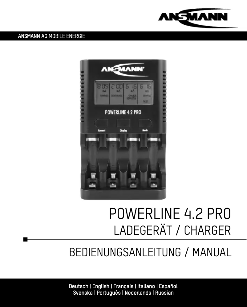 First page image of the manual for Powerline 4.2 Pro