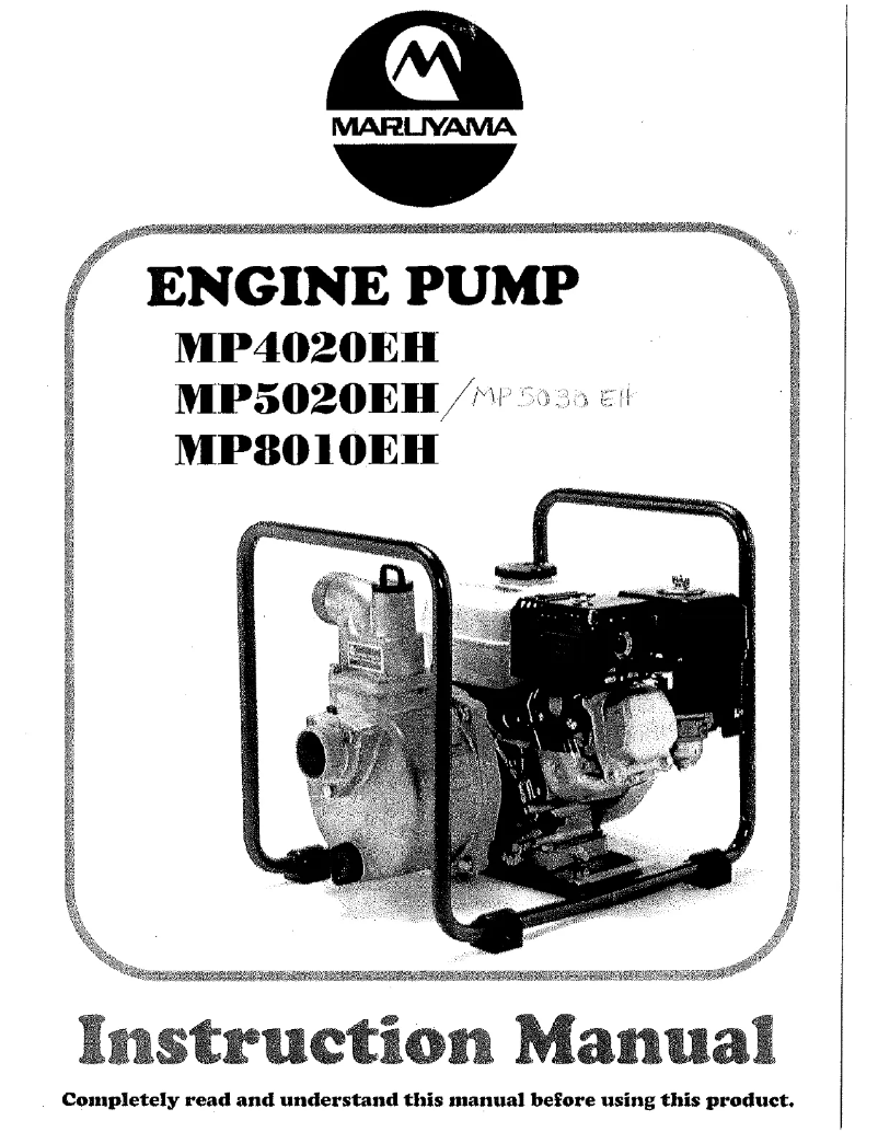 Page 1 of the manual User Manual Maruyama MP5020EH