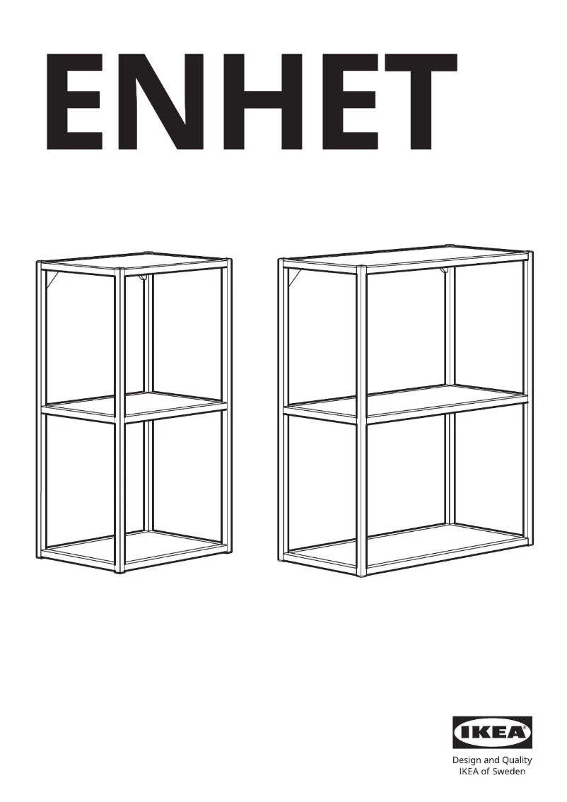 First page image of the manual for ENHET 904.489.44