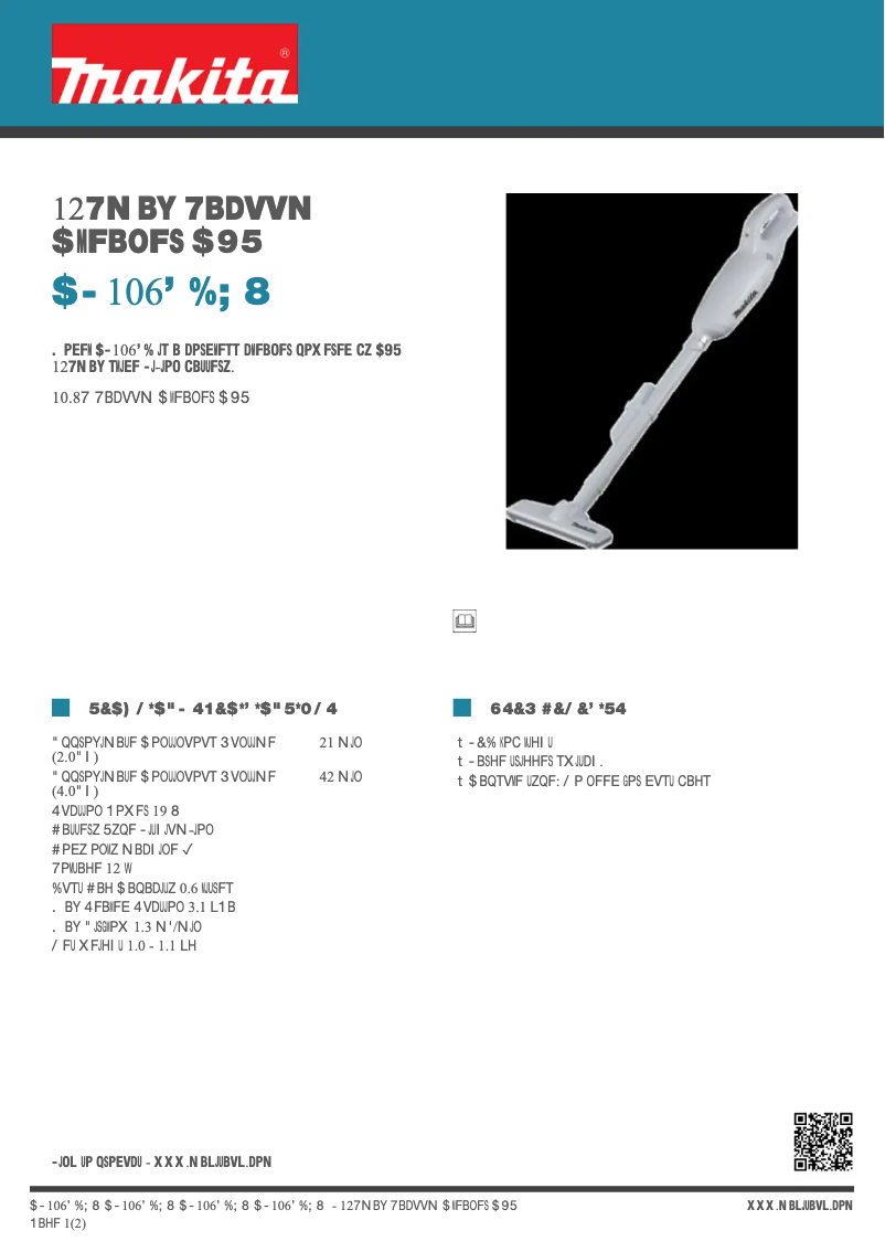 First page image of the manual for CL106FDZW