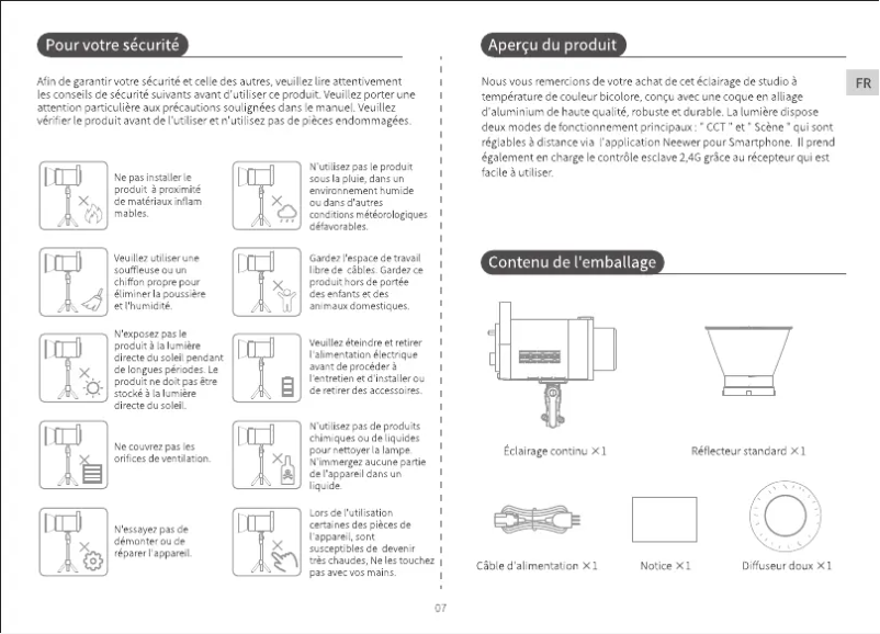 Page 1 of the manual User Manual Neewer CB60B