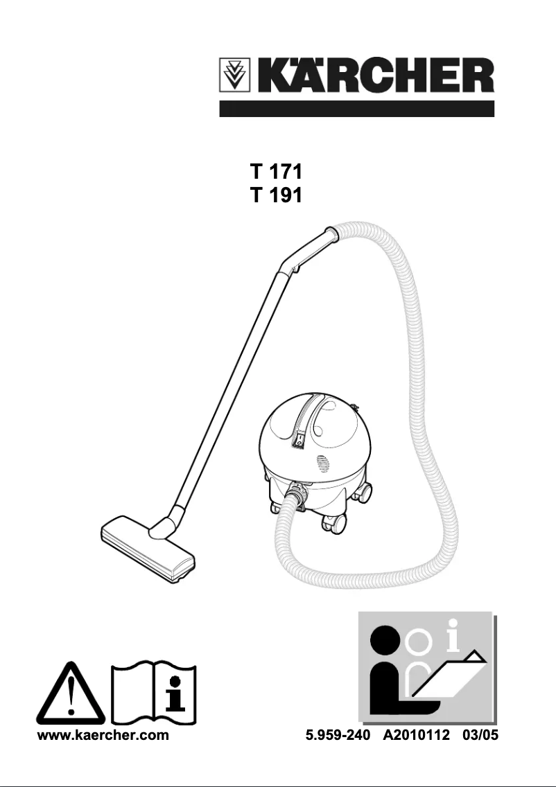 First page image of the manual for T 191