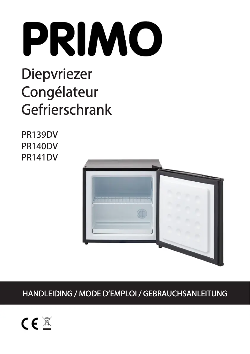 First page image of the manual for PR141DV