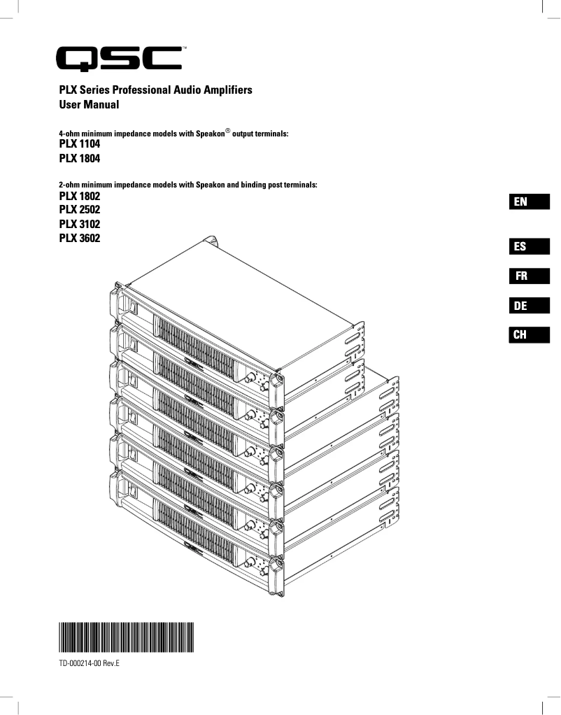 First page image of the manual for PLX3102