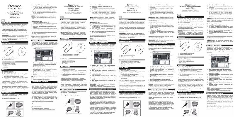 Page 1 of the manual User Manual Oregon Scientific AD106