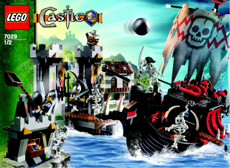 Page 1 of the manual Visual Instructions Lego Castle 7029