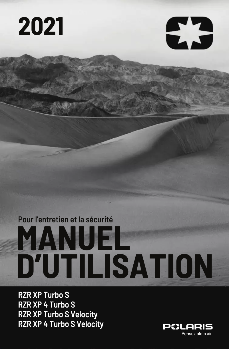 First page image of the manual for RZ4 Turbo S 4 Velocity (2021)