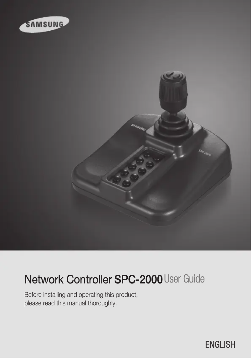 Page 1 of the manual User Manual Samsung SPC-2000