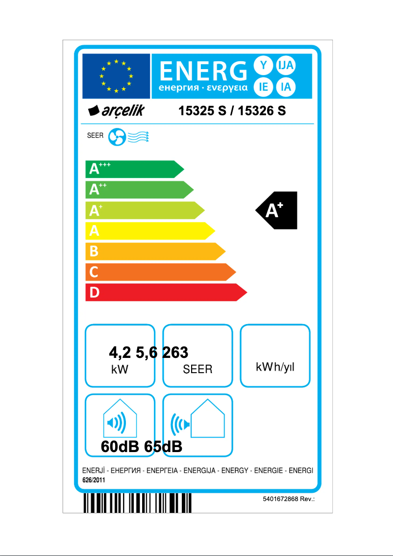 First page image of the manual for 15325 S
