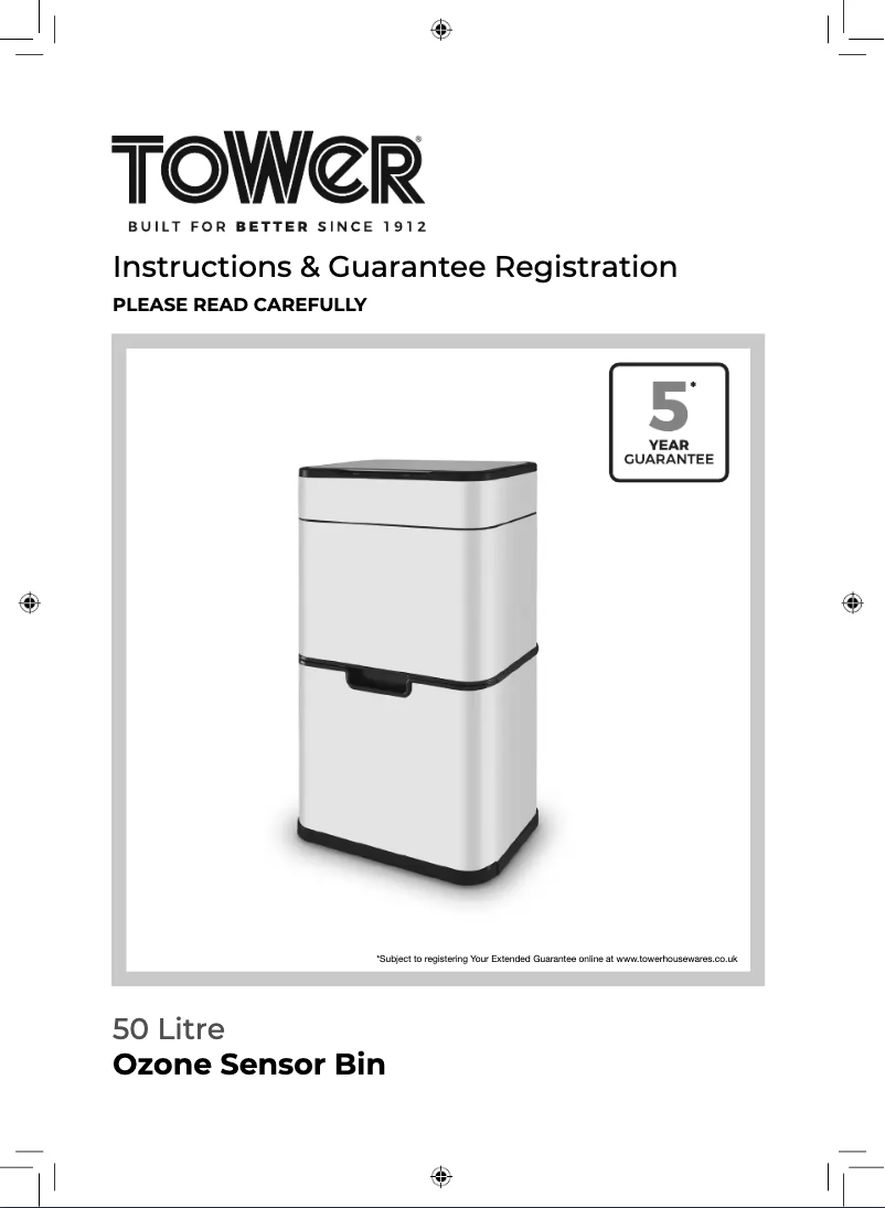 Page 1 de la notice Manuel utilisateur Tower T938021