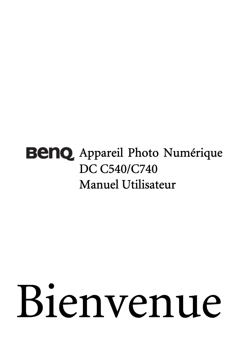 Image de la première page du manuel de l'appareil DC C740