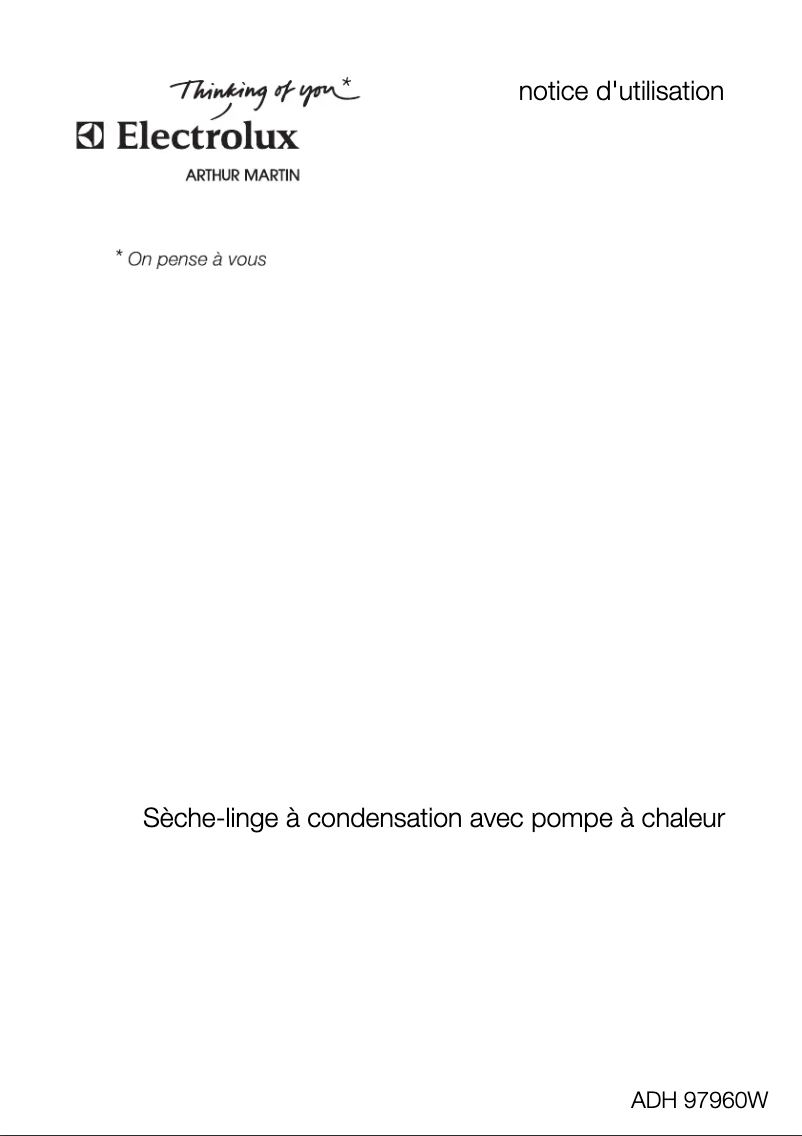 First page image of the manual for ADH 97960 W