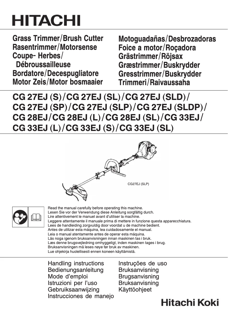 Page 1 of the manual User Manual Hitachi CG 27EJ