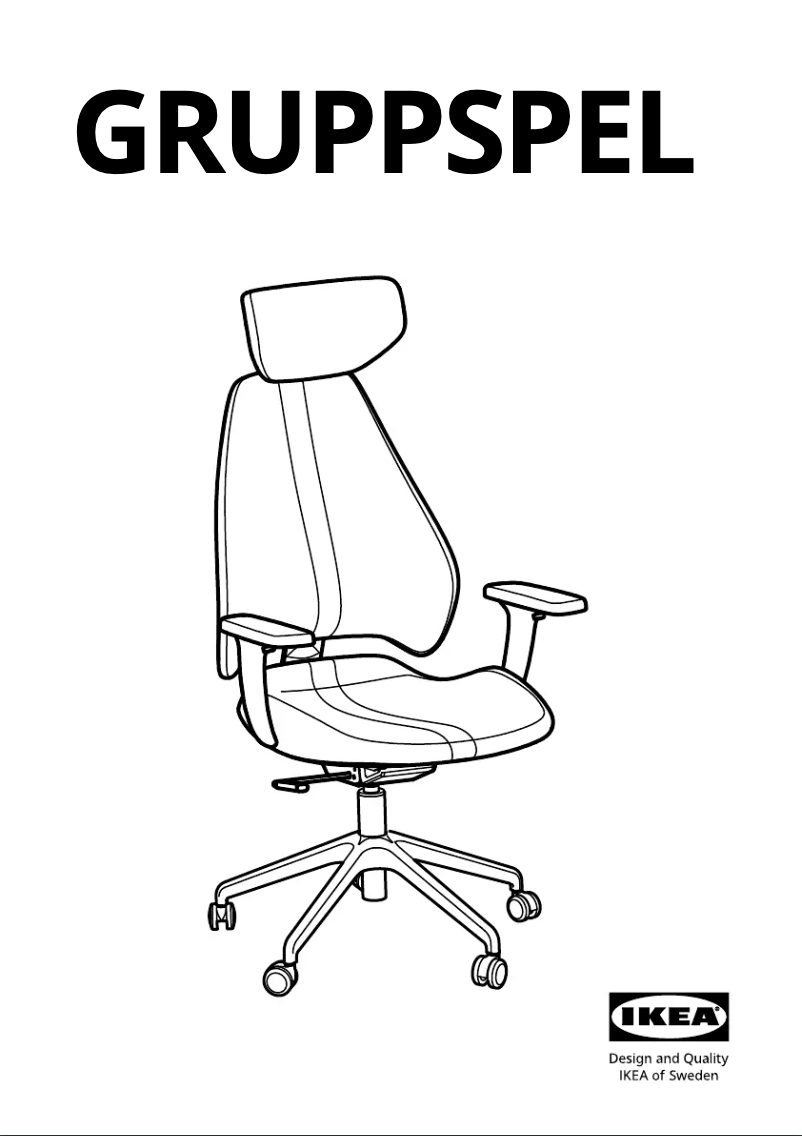 First page image of the manual for GRUPPSPEL 505.001.61