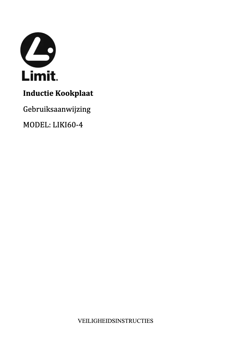 Page 1 of the manual User Manual Limit LIKI60-4