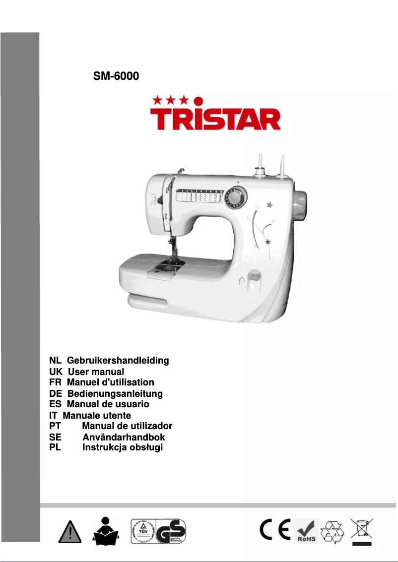 Page 1 of the manual User Manual TriStar SM-6000