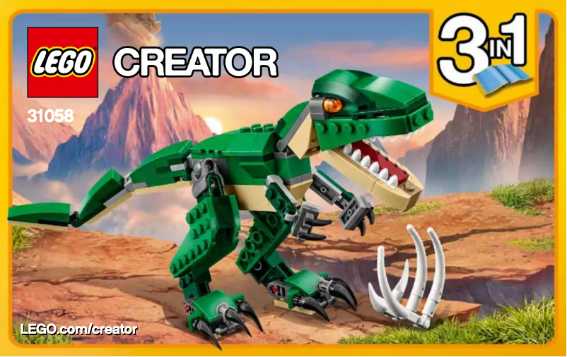 Page 1 of the manual User Manual Lego Creator 31058