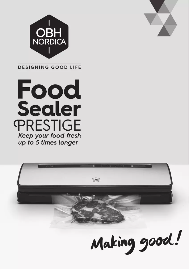 First page image of the manual for Prestige